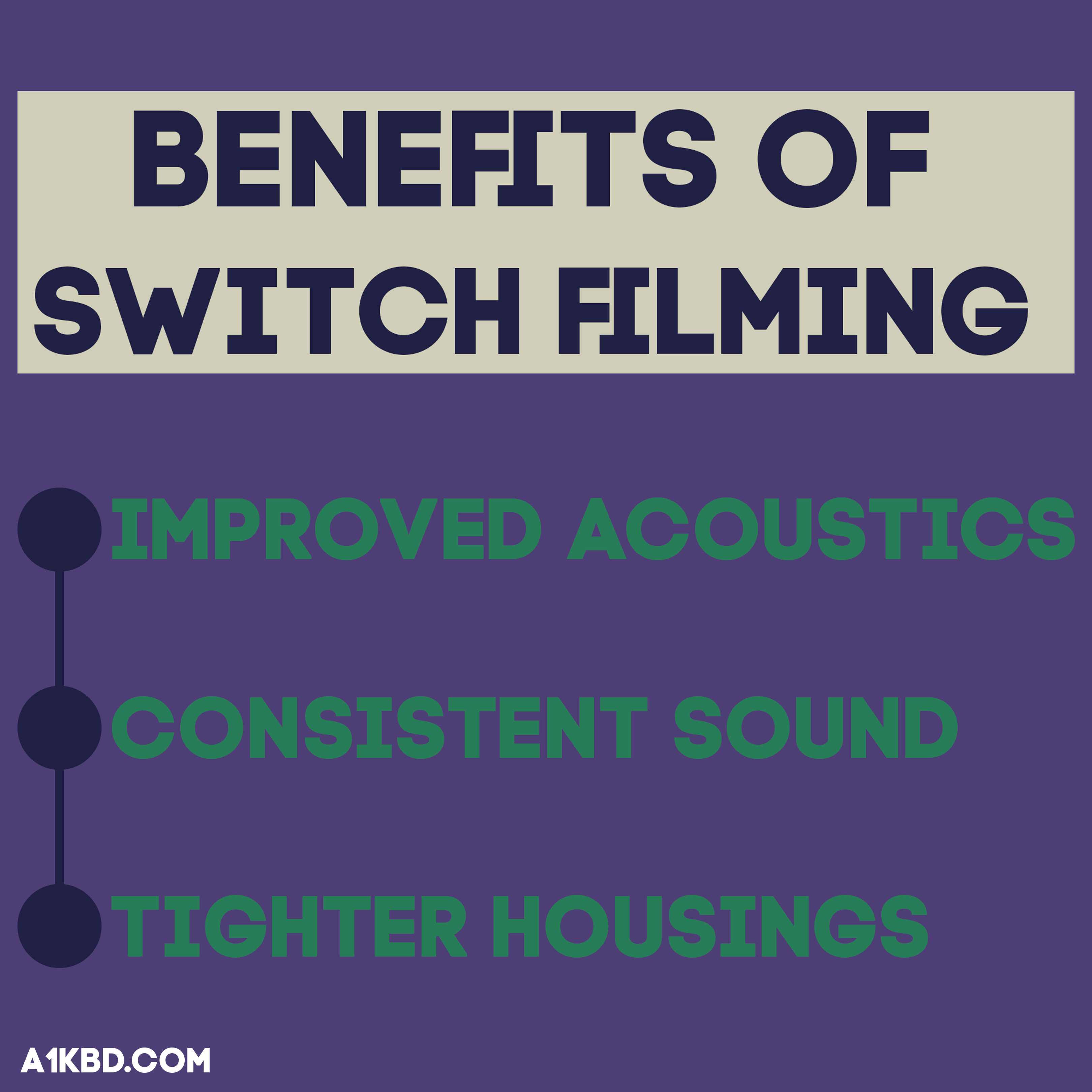 Benefits of filming switches.